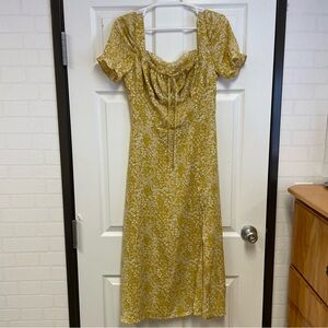 Shein Womens Yellow Maxi Dress Size M